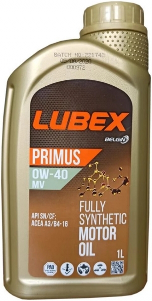 Lubex Primus 0W-40 MV Motor Yağı (1 litre)