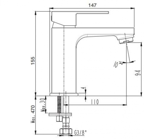 AR Ar Melia 102188132 Lavabo Bataryası