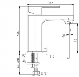 Ar Melia 102188132 Lavabo Bataryası
