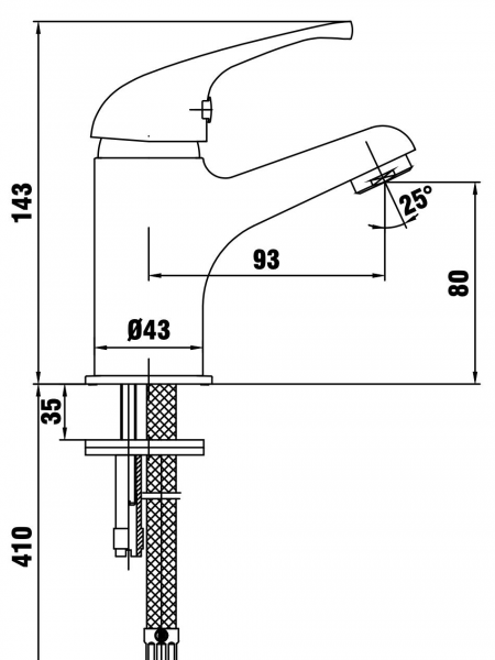 AR Allegra 102188032 Lavabo Bataryası