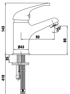 AR Allegra 102188032 Lavabo Bataryası