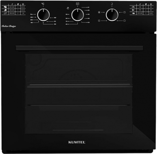 Kumtel Italian Design B66-SF2(MT) Siyah Ankastre Fırın