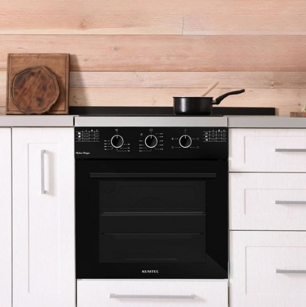 Kumtel Italian Design B66-SF2(MT) Siyah Ankastre Fırın