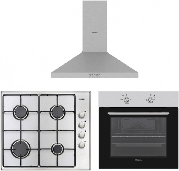 Regal Piramit Inox Line Ankastre Set AO 6040 X + AF 5365 XY + AD 60301 X