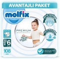 Molfix Premium 6 Beden 108 Adet Bebek Bezi