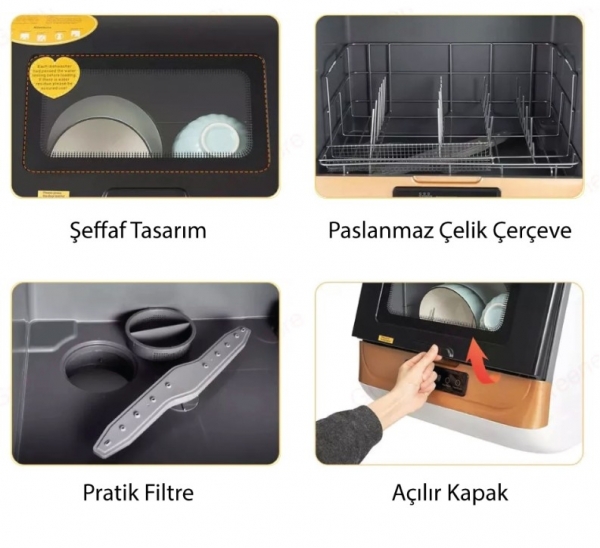 Kochler Pratik Mini Bulaşık Makinesi