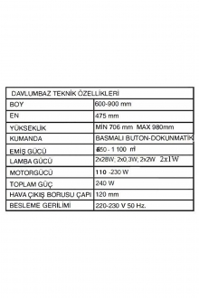 Alveus F18 Beyaz Davlumbaz