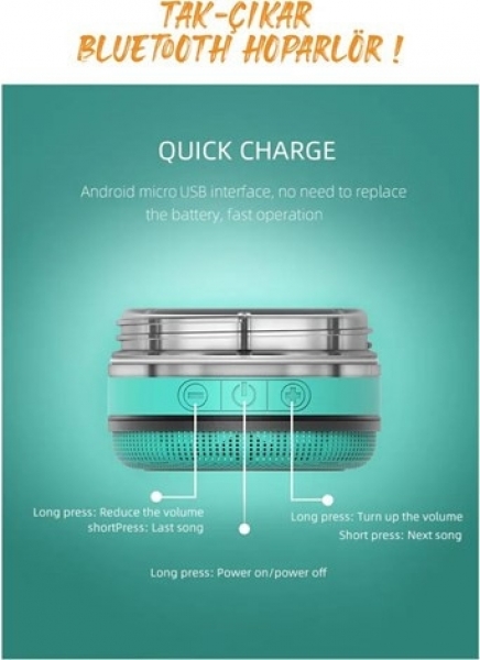 Vaeske Çelik Bluetooth Hoparlörlü Termos