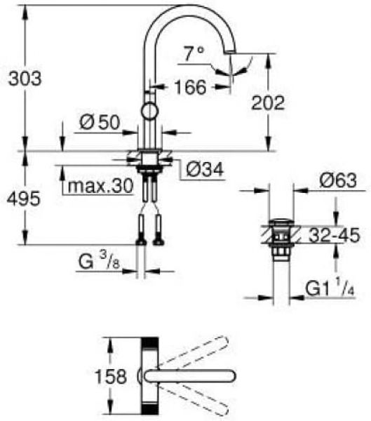 Grohe Atrio Private 21138DA0 Lavabo Bataryası