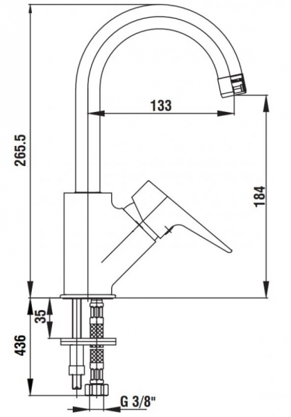 AR Fia 102108965 Lavabo Bataryası