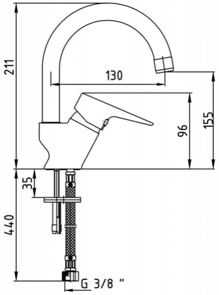 AR Fia 102118092 Lavabo Bataryası