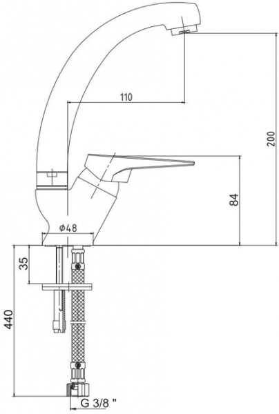 AR Lucia 102188124 Lavabo Bataryası
