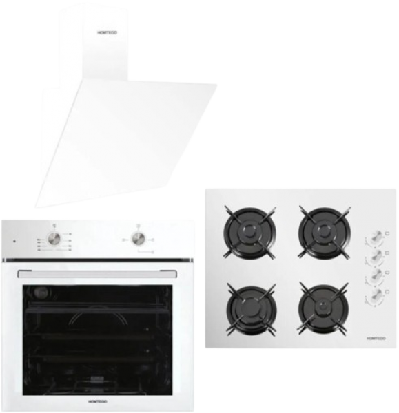 Homtego Star Beyaz Ankastre Set KO-40 TAHDF + B66-S2 + DA6-833