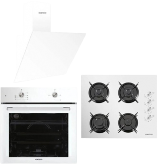 Homtego Star Beyaz Ankastre Set KO-40 TAHDF + B66-S2 + DA6-833