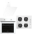 Homtego Star Beyaz Ankastre Set KO-40 TAHDF + B66-S2 + DA6-833