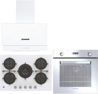 Hoover Beyaz Ankastre Set HVG74WK3W + HOT 3051 WI + HDG6C2GWTK