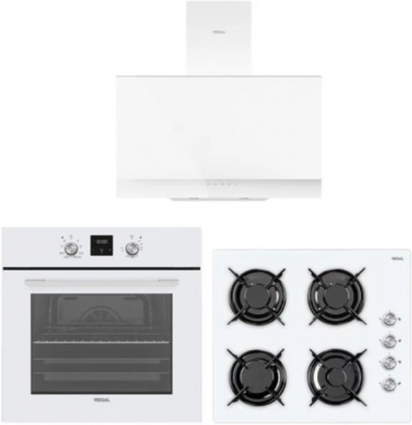 Regal Beyaz Ankastre Set AO 6041 BC + AF 7965 BC + AD 609112 BC