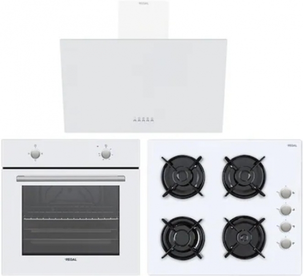 Regal Beyaz Ankastre Set AO 6041P BCY + AF 5065 BC + AD 6081 BCY