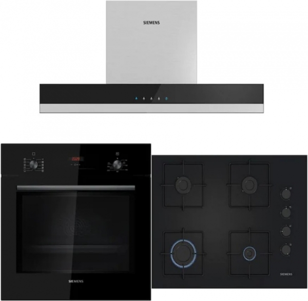 Siemens Siyah Ankastre Set EO7C6PP30O + HB012FBB1T + LC67BBK60T