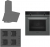Siemens & Ferre Gri Ankastre Set SS208 + HB514FBH2T + D088