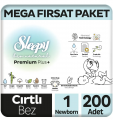 Sleepy Bio Natural 1 Beden 200 Adet Bebek Bezi