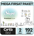 Sleepy Bio Natural 2 Beden 192 Adet Bebek Bezi