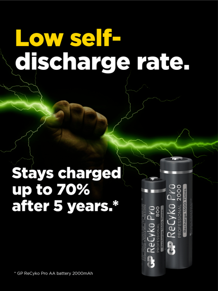 GP ReCyko Pro AA 2000 mAh 4'lü Kalem Pil