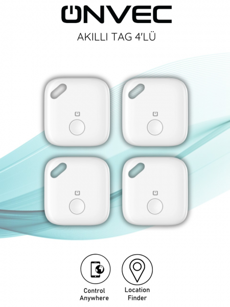 Onvec Smart Tag 4lü (4 Adet)