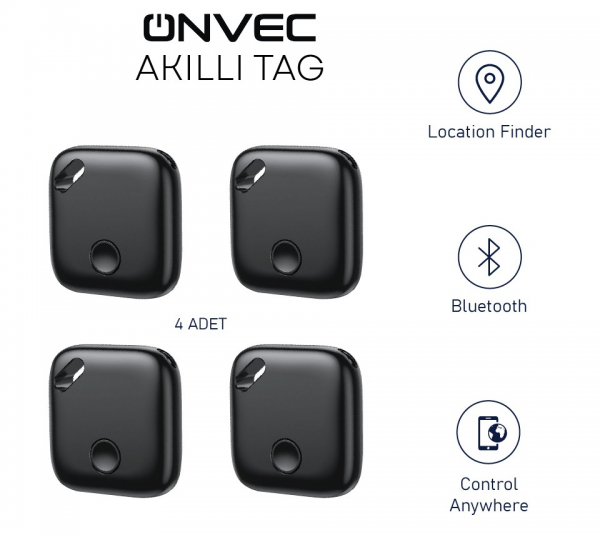 Onvec Smart Tag 4lü (4 Adet)