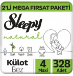 Sleepy Natural Külot Bez 4 Beden 328 Adet resim