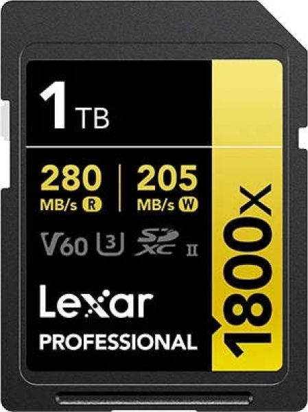 Lexar Professional 1800x Gold Series SD (1 TB)