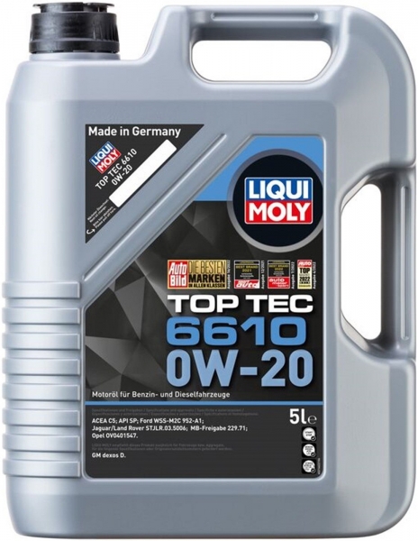 Liqui Moly Top Tec 6610 0W-20 Motor Yağı (5 litre)