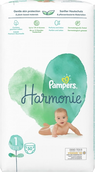 Prima Harmonie 1 Beden 50 Adet Bebek Bezi