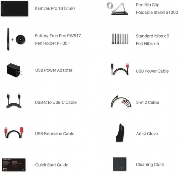 Huion Kamvas Pro 16 2.5K Grafik Tablet
