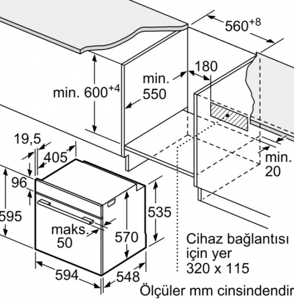 Bosch HUA736EG0T Ankastre Fırın