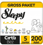 Sleepy Extra Günlük Aktivite 5 Beden 200 Adet resim