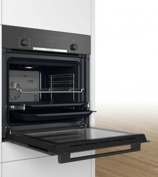Bosch Elektrikli Ocaklı Üçlü Ankastre Set PKE611BA2E + HBF534EB0T + DWK65AD60R