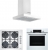 Bosch Beyaz Ankastre Set POP6C2O90O + HBF514BW1T + DWB67BK20T