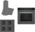 Siemens - Ferre Gri Ankastre Set SS208 + HB514FBH2T + D087