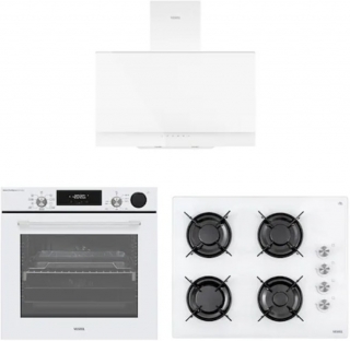 Vestel Lightfry Beyaz Ankastre Set AO-65104 B + AF-8785 YB + AD-63330 B