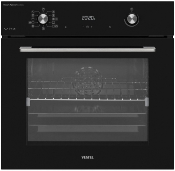 Vestel Buharlı Siyah Ankastre Set AO-65104 S + AF-8685 S + AD-63330 S