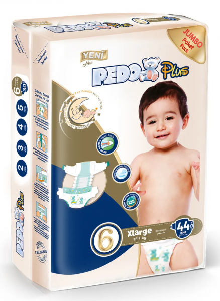 Pedo Plus 6 Beden 44 Adet Bebek Bezi