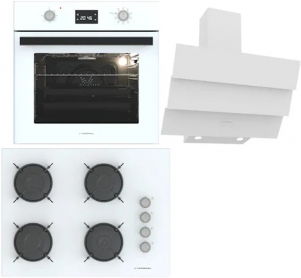Termikel Beyaz Ankastre Set BH P7144C W + BO O6555C W + CH S6532C WW