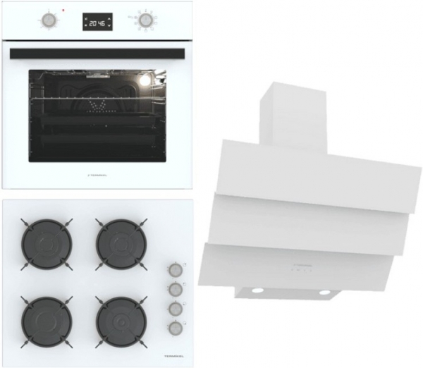 Termikel Beyaz Ankastre Set BH P6144C W + BO O6555C W + CH S6532C WW
