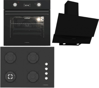 Termikel Siyah Ankastre Set BH P7194C B + BO O6555C DB + CH C6532C BB