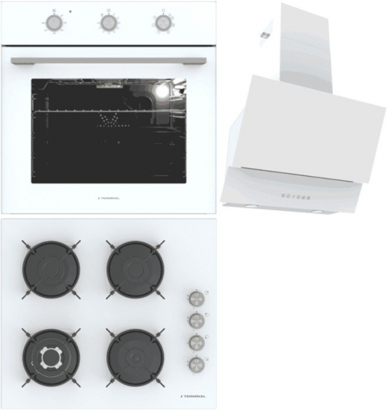 Termikel Beyaz Ankastre Set BH P6194C W + BO O6435C W + Argemon WW60