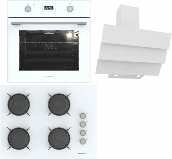 Termikel Beyaz Ankastre Set BH P7144C W + BO O64D5C W + CH S6532C WW