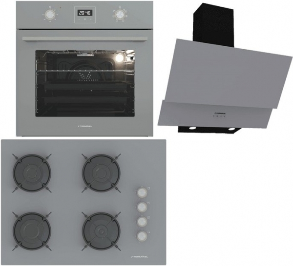 Termikel Gri Ankastre Set BH P7144C A + BO O64D5C A + CH C6532C BA