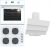 Termikel Beyaz Ankastre Set BH P6144C W + BO O64D5C W + CH S6532C WW