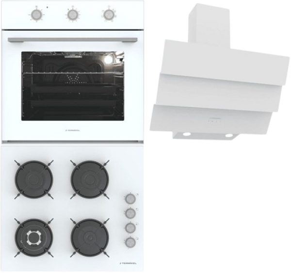 Termikel Beyaz Ankastre Set BH P6194C W + BO O6435C W + CH S6532C WW